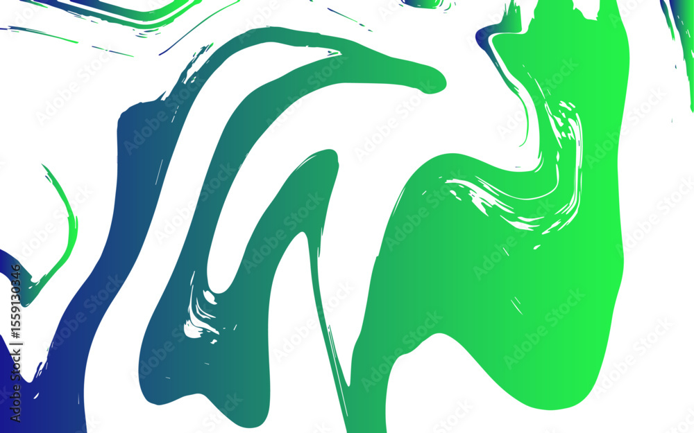 Poster vivid abstract fluid art composition with swirling shades of electric blue and cyan flowing. dynamic