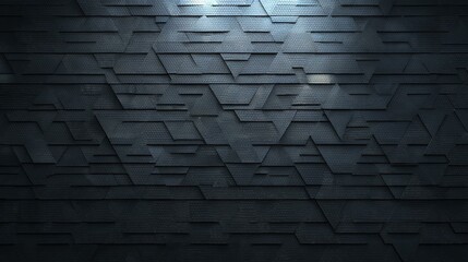 Abstract Dark Geometric Pattern Wall