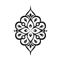 Intricate Indian Mandala Illustration  