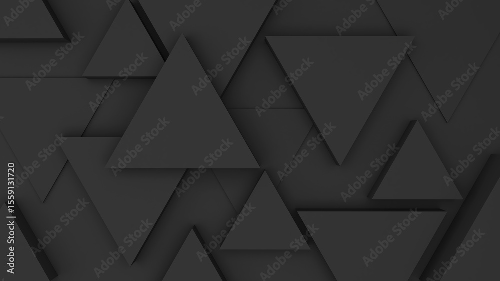 Fototapete abstract geometric background elegant black triangle use in graphics or background images to add tex