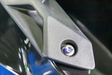 Picture of hexagon nut fixing steel structure