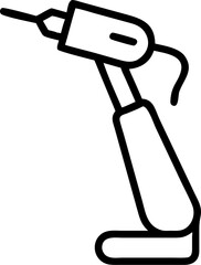dental drill vector silhouette icon on white or transparent background. Dentistry icon Vector graphics collection for your design. 