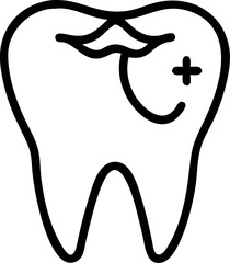 dentist vector silhouette icon on white or transparent background. Dentistry icon Vector graphics collection for your design. 