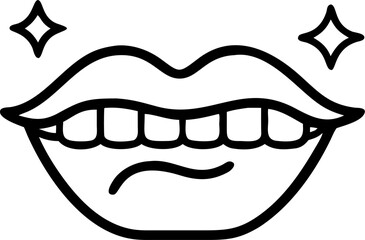 teeth whitening vector silhouette icon on white or transparent background. Dentistry icon Vector graphics collection for your design. 