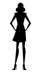silhouette of a girl