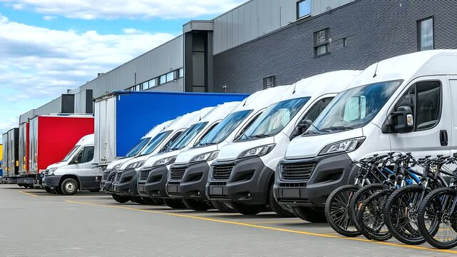 Multiple logistics vehicles