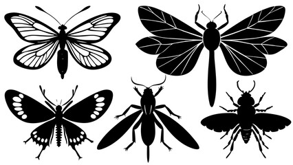 Obraz premium Vector Silhouette Animal Sets.
