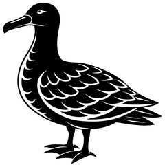 Albatross Silhouette Black Vector Design