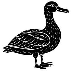 Albatross Silhouette Black Vector Design