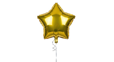 Isolated Gold Star Balloon © Claudia