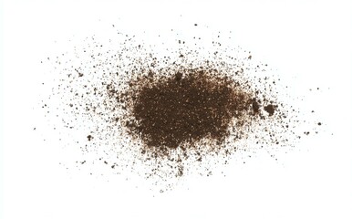 Scattered Brown Soil Texture Close Up