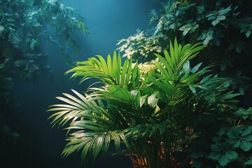 Obraz premium Tropical Jungle Botanical Background Image