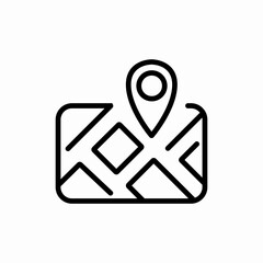 location pin on map icon vector sign