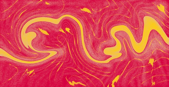 This design features a red and yellow textured background