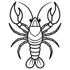 Elegant Yabby Sketch Style Artwork