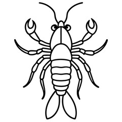 Elegant Yabby Sketch Style Artwork