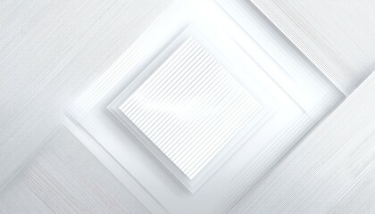 Obraz premium Abstract Geometric Shapes in White