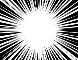 texture background wallpaper graphics black and white art. Comic Radial Speed Lines. Graphic Explosion with Speed Lines. Comic Book Design Element.