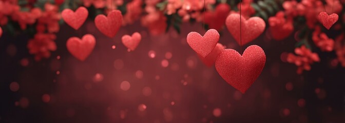 Romantic Valentines Day Heart Background