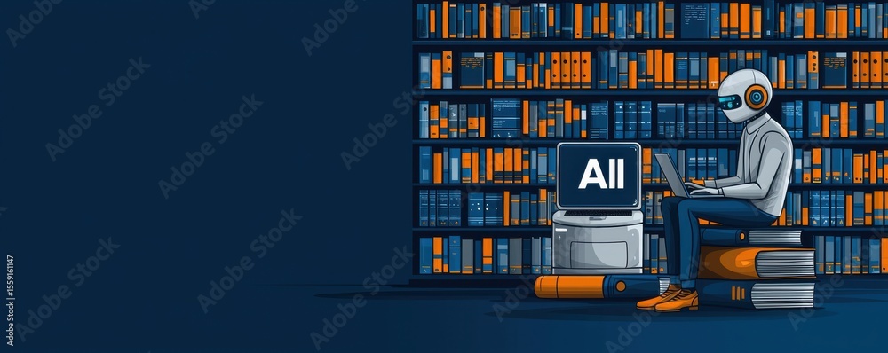 Poster robot utilizing ai technology in a digital library environment