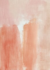 Abstract Painting in Soft Rose and Peach Tones