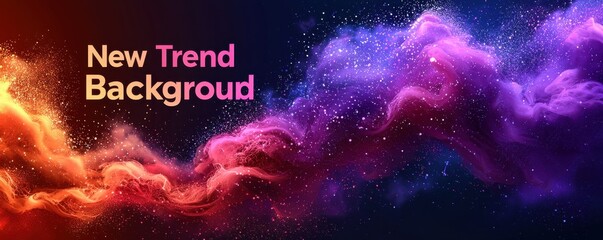 Colorful abstract background with trendy design and vibrant flowing textures