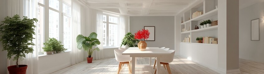 Modern Minimalist Dining Room Interior Design