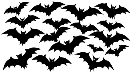 Vector Silhouette Animal Sets – Minimal Black Silhouettes on White Background
