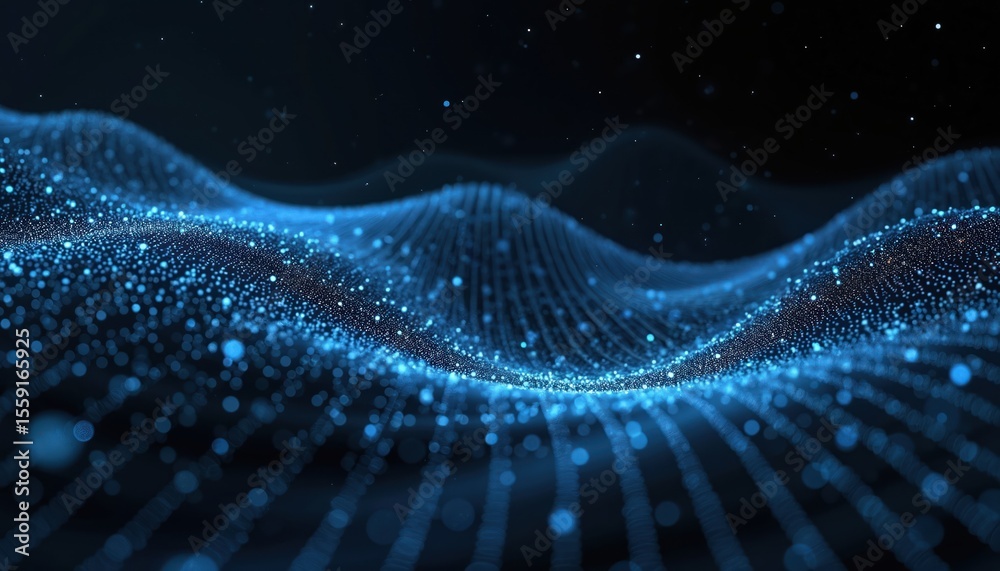 Aufkleber abstract illustration depicts time-space distortion. ai-generated artwork visualizes spacetime conti