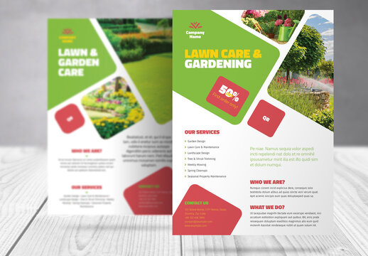 Gardening and Landscaping Services  Flyer Template