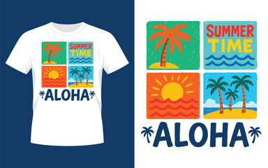 Retro summer vibes t shirt design vector illustration
