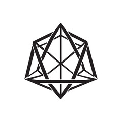 Abstract modern minimalist business logotype design for branding or corporate identity