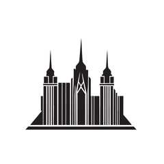 Obraz premium Minimalist Architectural design or cityscape tower isolated on white background