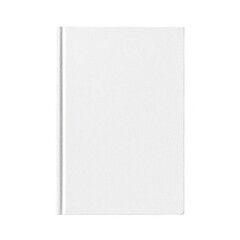 Blank Canvas: A pristine, blank book cover stands alone, radiating simplicity and endless potential for creative content.