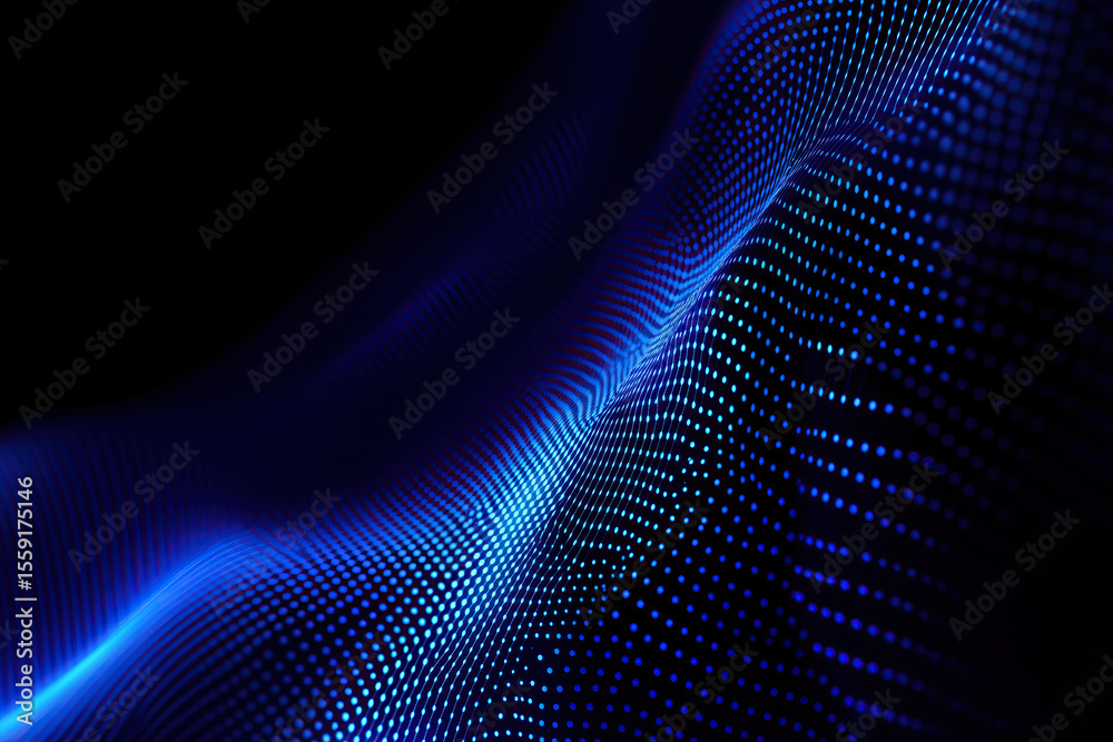 Fototapete abstract data visualization background
