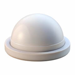 Fototapeta premium Soft dome white 3D stage for clean modern product display renders and elegant minimal digital backgrounds