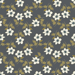 cute flower pattern image for fabric textile or wall decoration