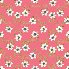 cute flower pattern image for fabric textile or wall decoration