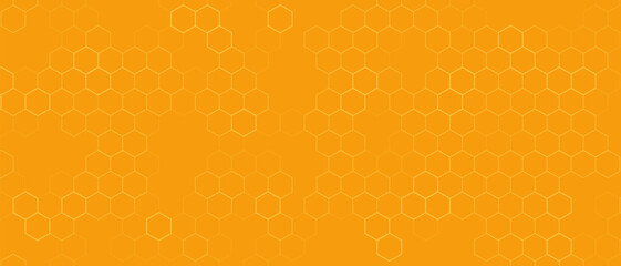 Yellow Hexagon Background — Abstract Honeycomb Pattern Design