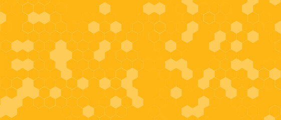 Yellow Hexagon Background — Abstract Honeycomb Pattern Design