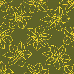 cute flower pattern image for fabric textile or wall decoration