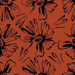 cute flower pattern image for fabric textile or wall decoration