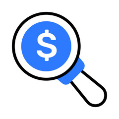 Digital Marketing Colored Outline icon