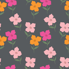 cute flower pattern image for fabric textile or wall decoration