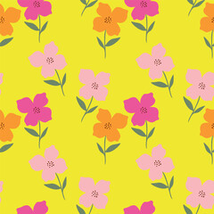 Ditsy Flowers Seamless Pattern. Fashionable print for textiles, wallpaper and packaging.

