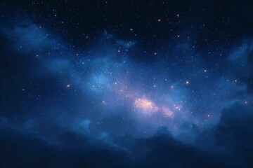 Night Sky Full of Stars and Clouds