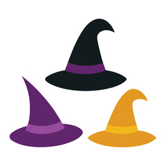 Witch Hat Collection with Pointed and Wide Brims