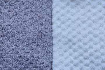 Background of colorful towels. Several soft terry towels.