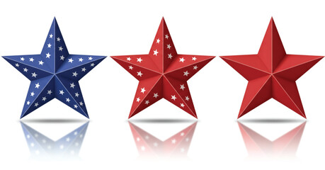 Happy 4th of July Banner Vector – Patriotic USA Independence Day Design with American Flag, Fireworks, Stars, Confetti – Memorial & Veteran Day Background – Flat Style July 4th Art Illustration