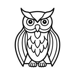 owl on a white background